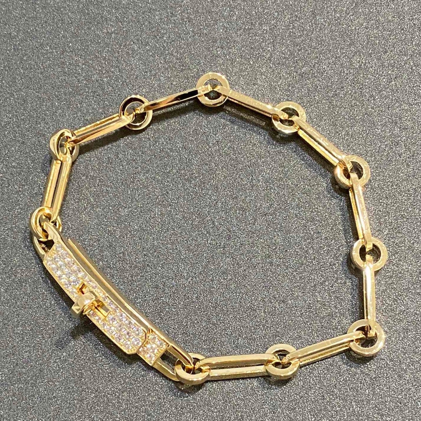 [Solara Jewelry]CHAINE BRACELET SMALL MODEL DIAMOND