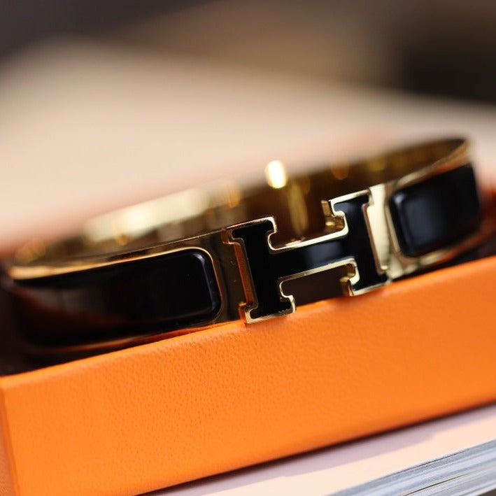 [Solara Jewelry]H BRACELET 12MM GOLD