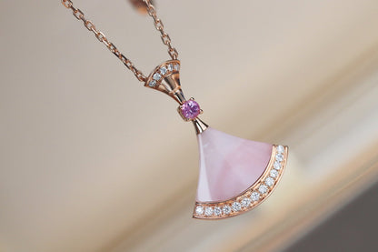 [Solara Jewelry]DREAM NECKLACE PINK MOP DIAMOND