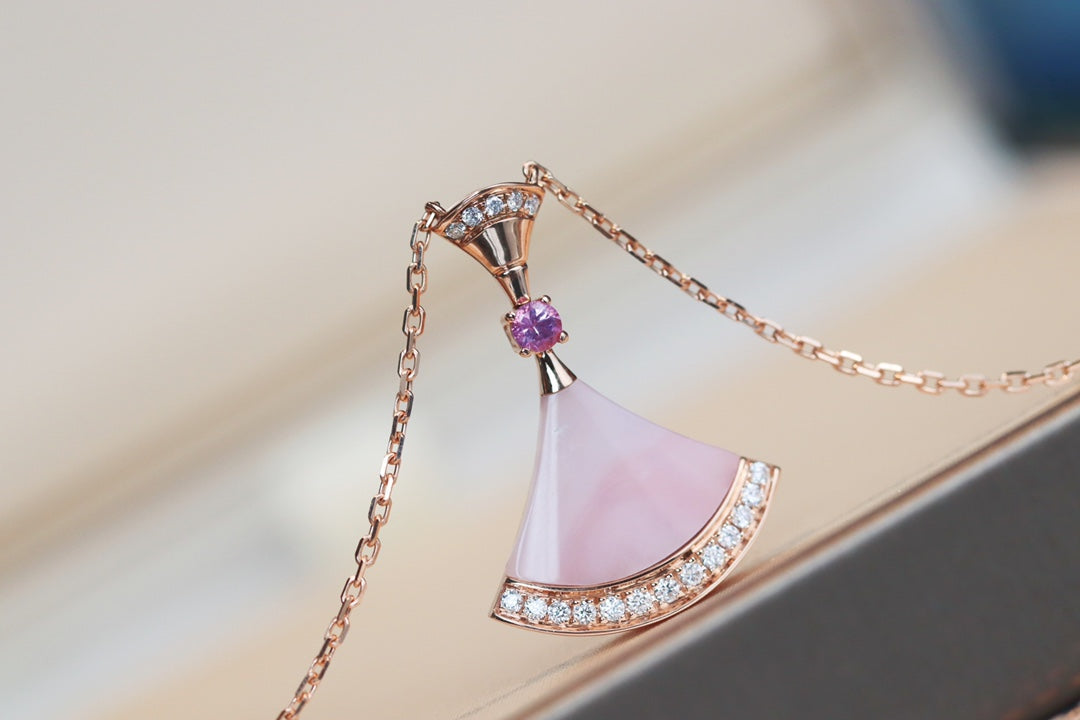 [Solara Jewelry]DREAM NECKLACE PINK MOP DIAMOND