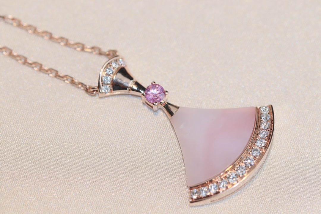 [Solara Jewelry]DREAM NECKLACE PINK MOP DIAMOND