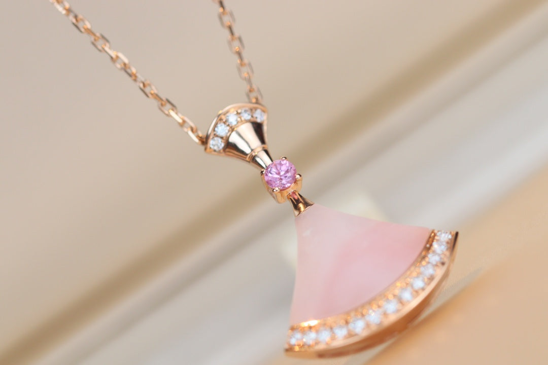 [Solara Jewelry]DREAM NECKLACE PINK MOP DIAMOND