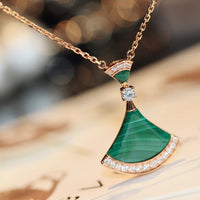 [Solara Jewelry]DREAM NECKLACE MALACHITE DIAMOND
