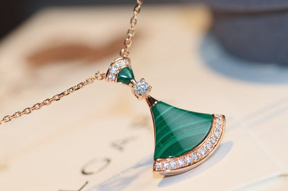 [Solara Jewelry]DREAM NECKLACE MALACHITE DIAMOND