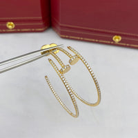 [Solara Jewelry]JUSTE EARRINGS FULL DIAMONDS 1.8MM