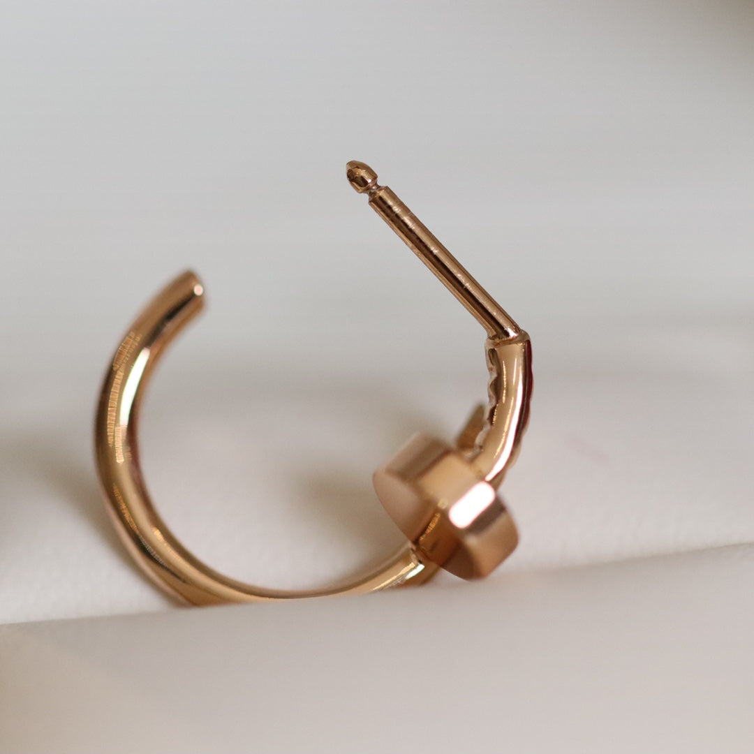 [Solara Jewelry]JUSTE EARRINGS PINK GOLD