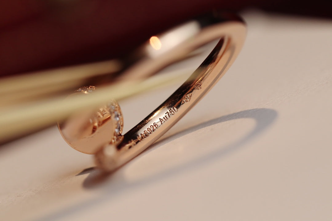 [Solara Jewelry]JUSTE RING 2.65MM PINK GOLD DIAMOND