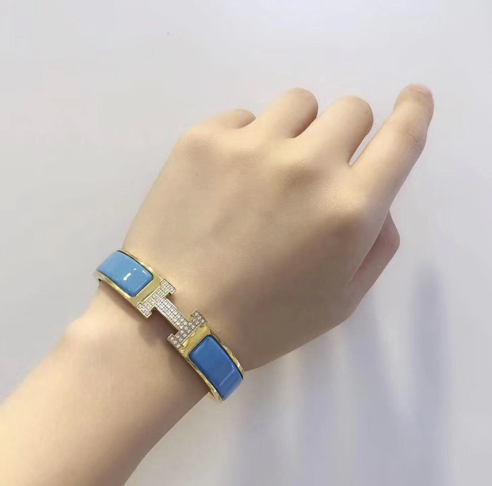 [Solara Jewelry]H CLOUD BLUE BRACELET GOLD DIAMOND