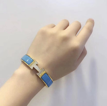 [Solara Jewelry]H CLOUD BLUE BRACELET GOLD DIAMOND