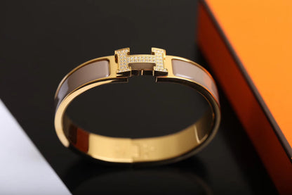 [Solara Jewelry]H BRACELET GOLD DIAMOND