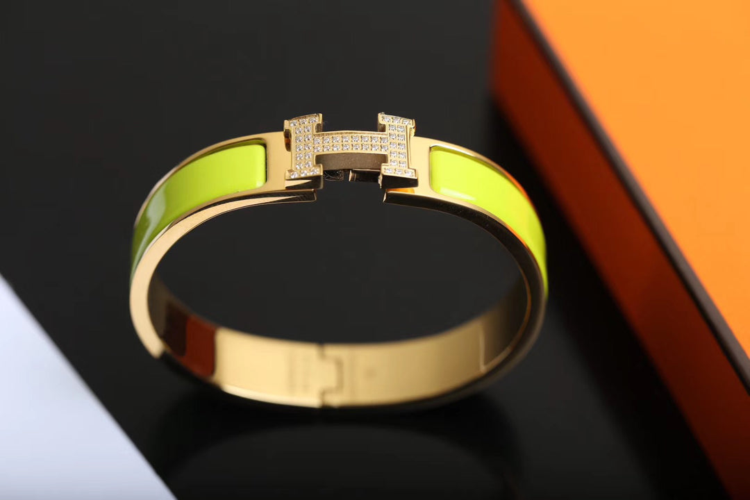 [Solara Jewelry]H BRACELET GOLD DIAMOND