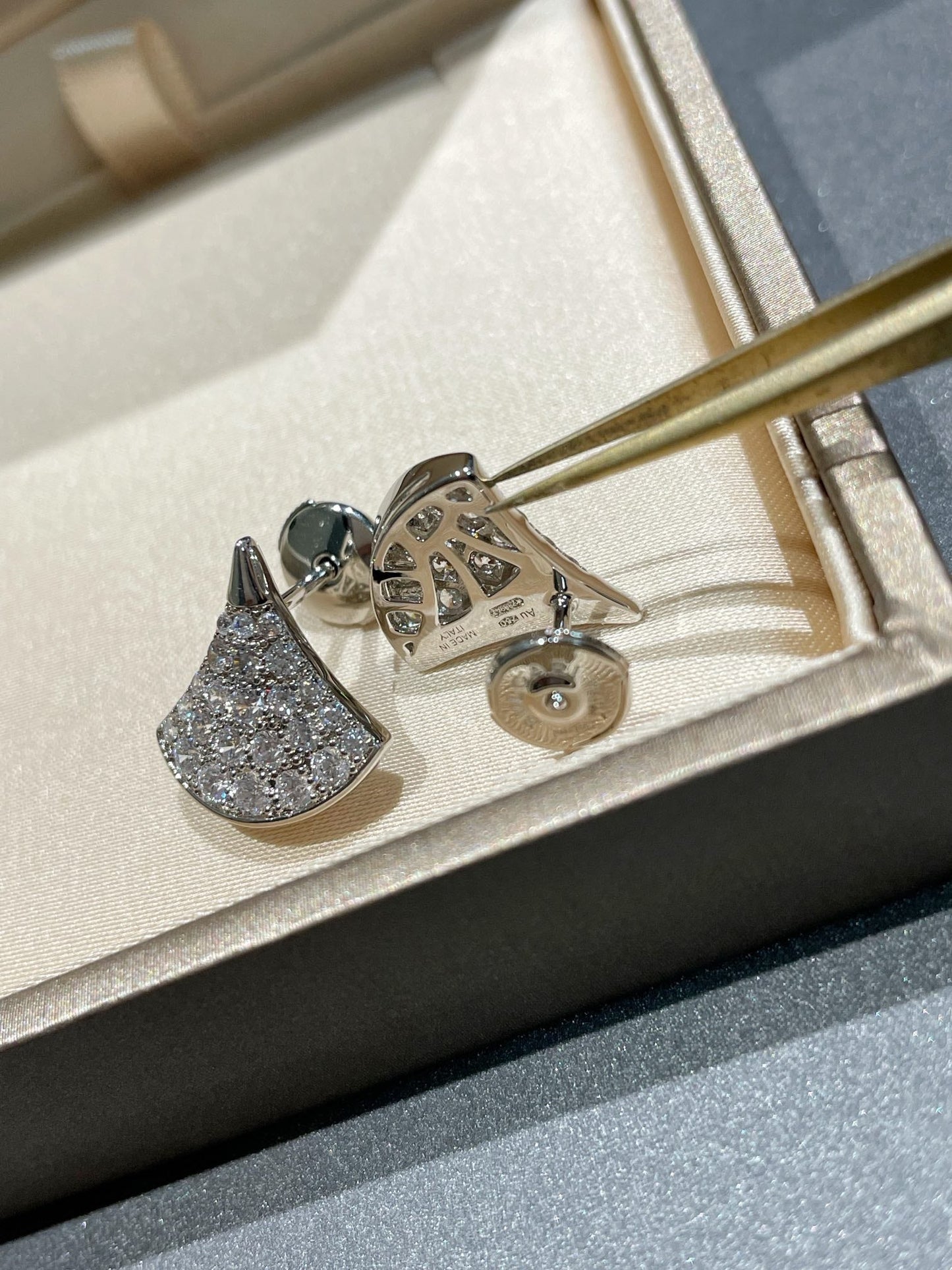 [Solara Jewelry]DREAM STUD EARRINGS DIAMOND
