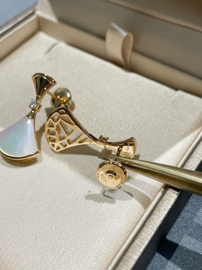 [Solara Jewelry]DREAM MOP 1 DIAMOND EARRINGS