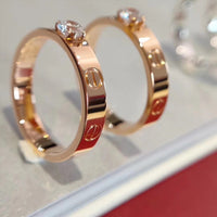[Solara Jewelry]LOVE RING 3.6MM 1 BIG DIAMOND