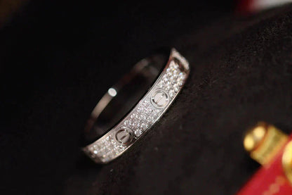[Solara Jewelry]LOVE RING 3.6MM DIAMOND PAVED
