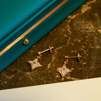 [Solara Jewelry]STAR DIAMONDS EARRINGS GOLD