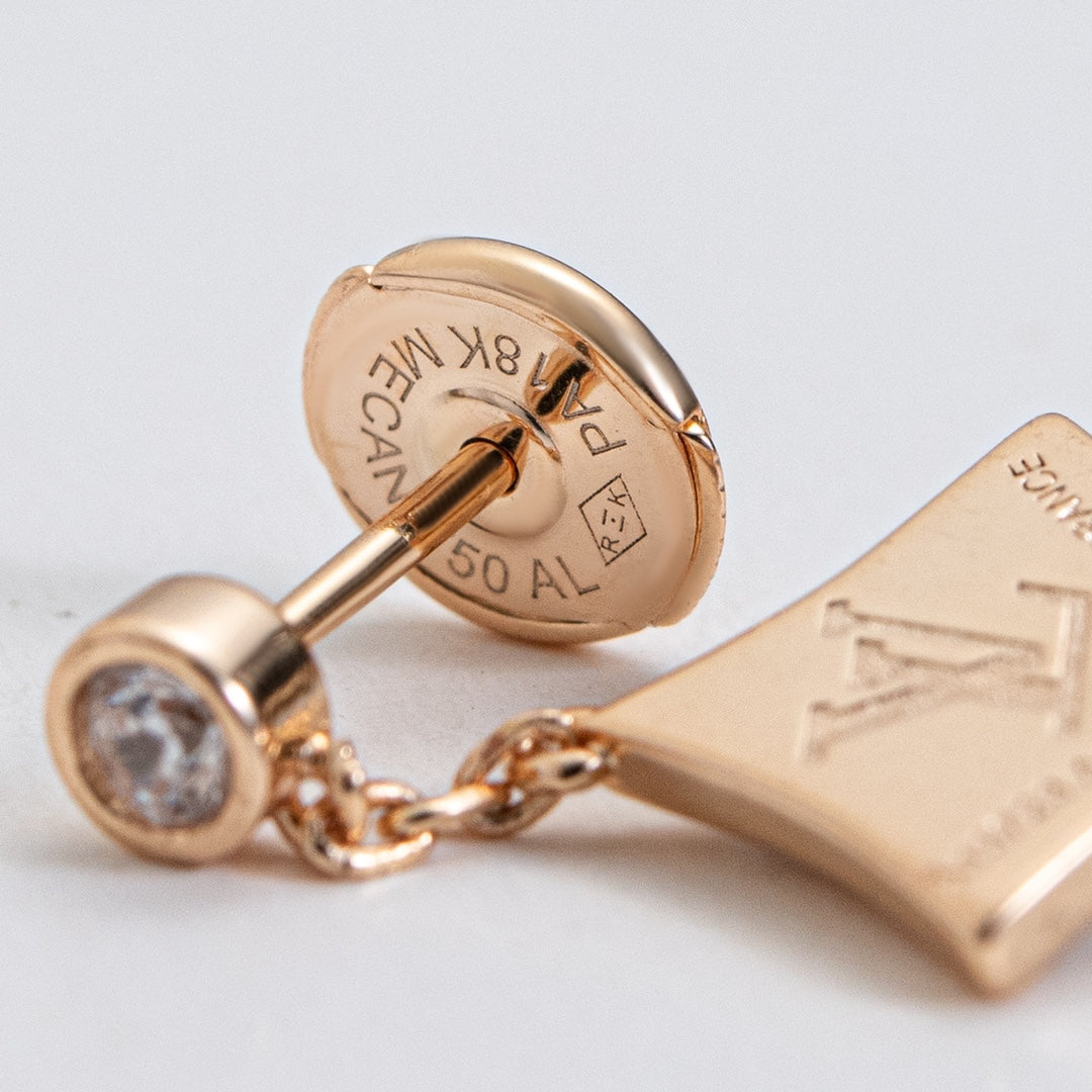 [Solara Jewelry]STAR DIAMONDS EARRINGS GOLD
