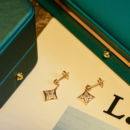 [Solara Jewelry]STAR DIAMONDS EARRINGS GOLD