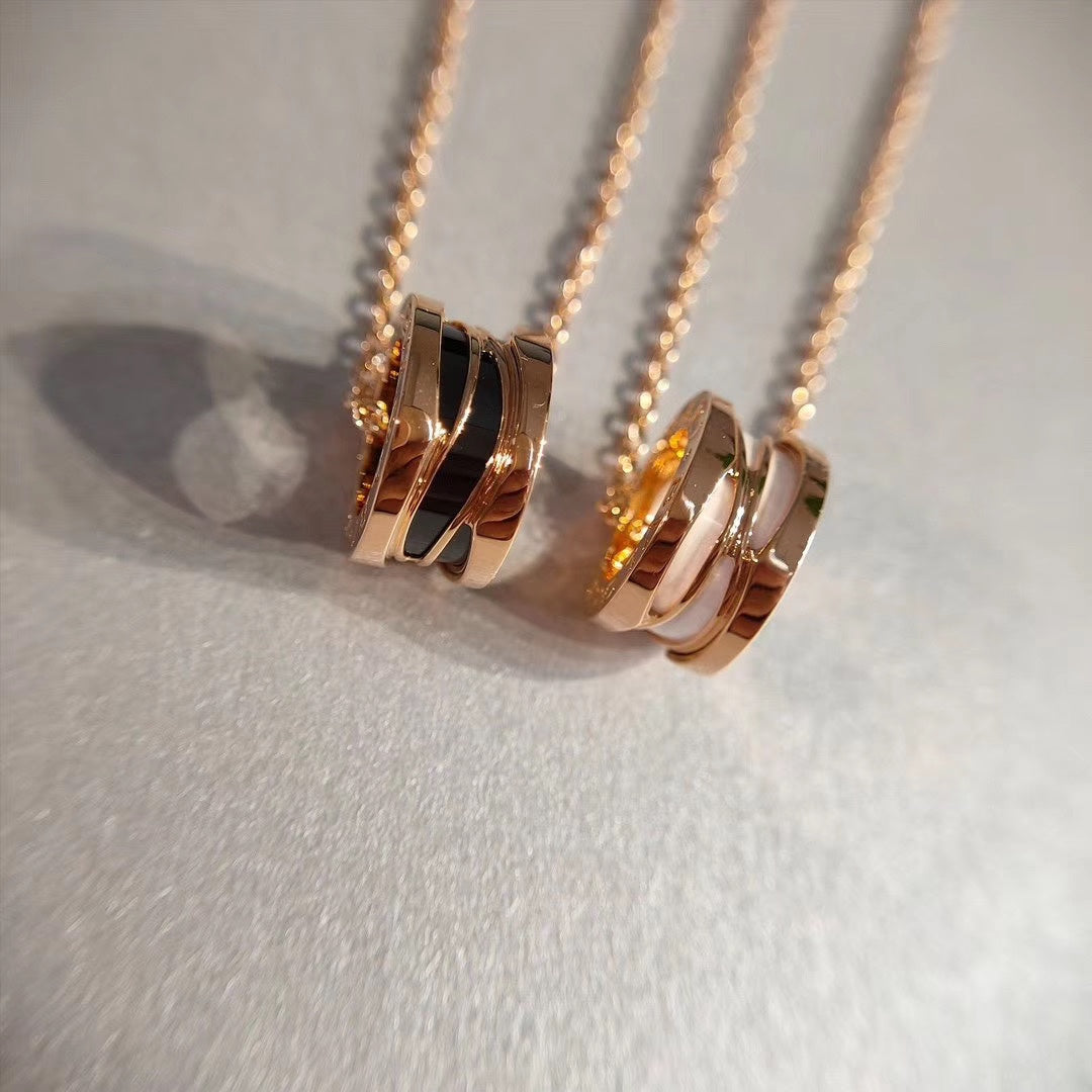 [Solara Jewelry]ZERO 1 NECKLACE PINK GOLD