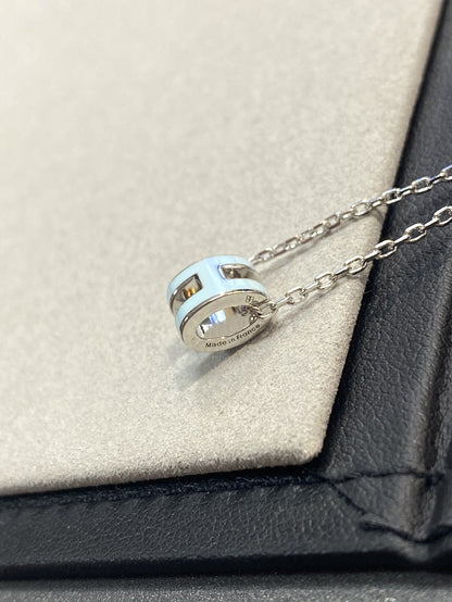 [Solara Jewelry]POP H LIGHT BLUE NECKLACE