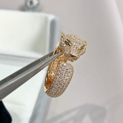 [Solara Jewelry]PANTHERE PINK GOLD DIAMOND RING
