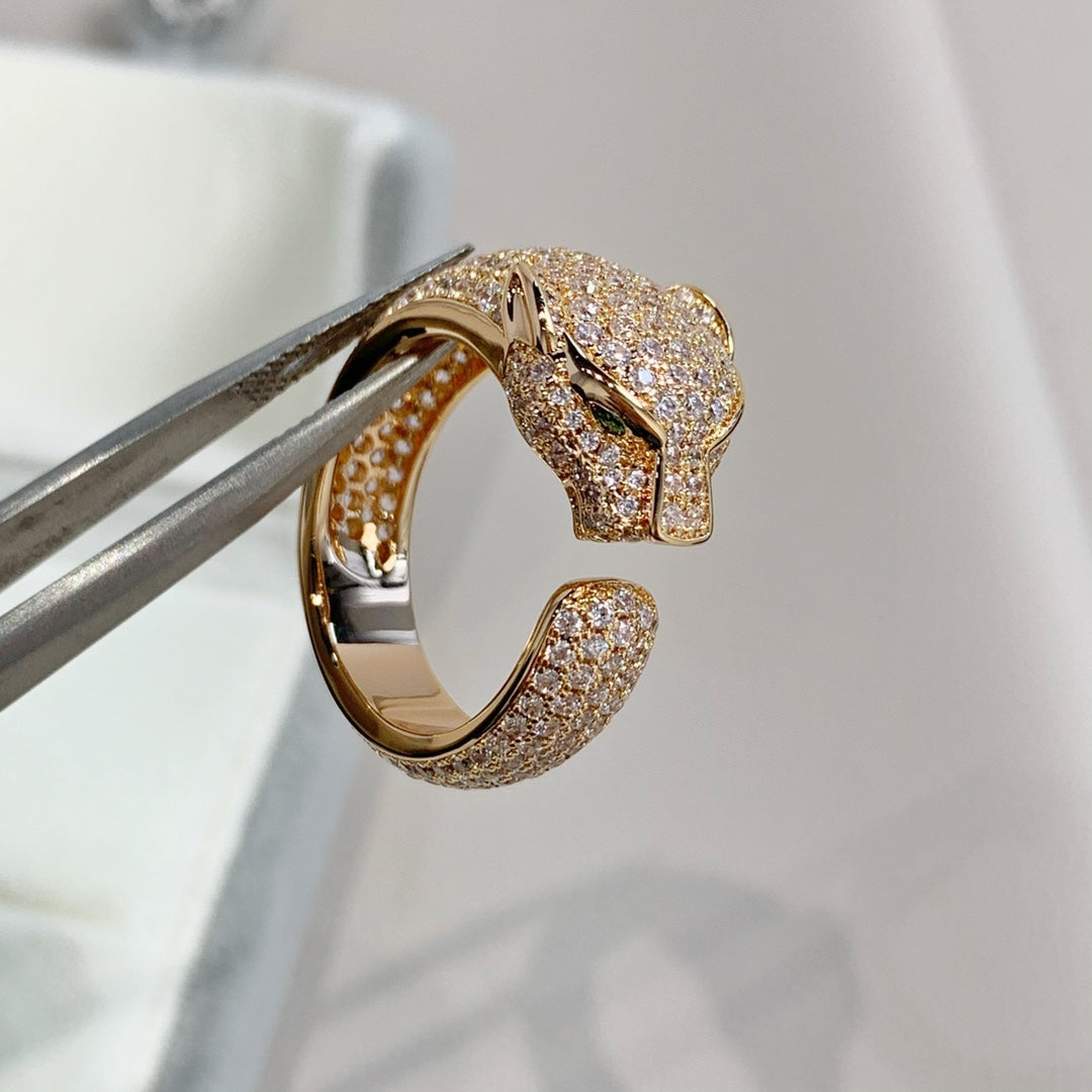 [Solara Jewelry]PANTHERE PINK GOLD DIAMOND RING