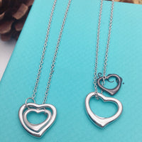 [Solara Jewelry]OPEN HEART SILVER NECKLACE