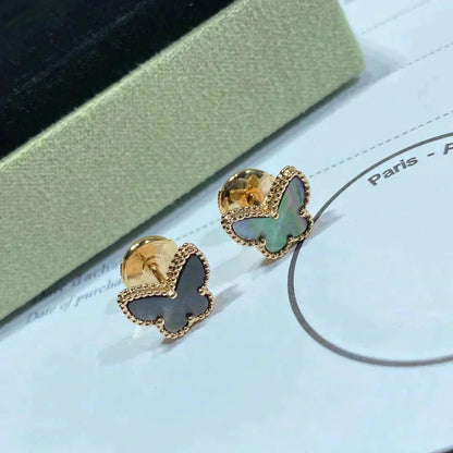 [Solara Jewelry]BUTTERFLY DARK MOP  EARRINGS