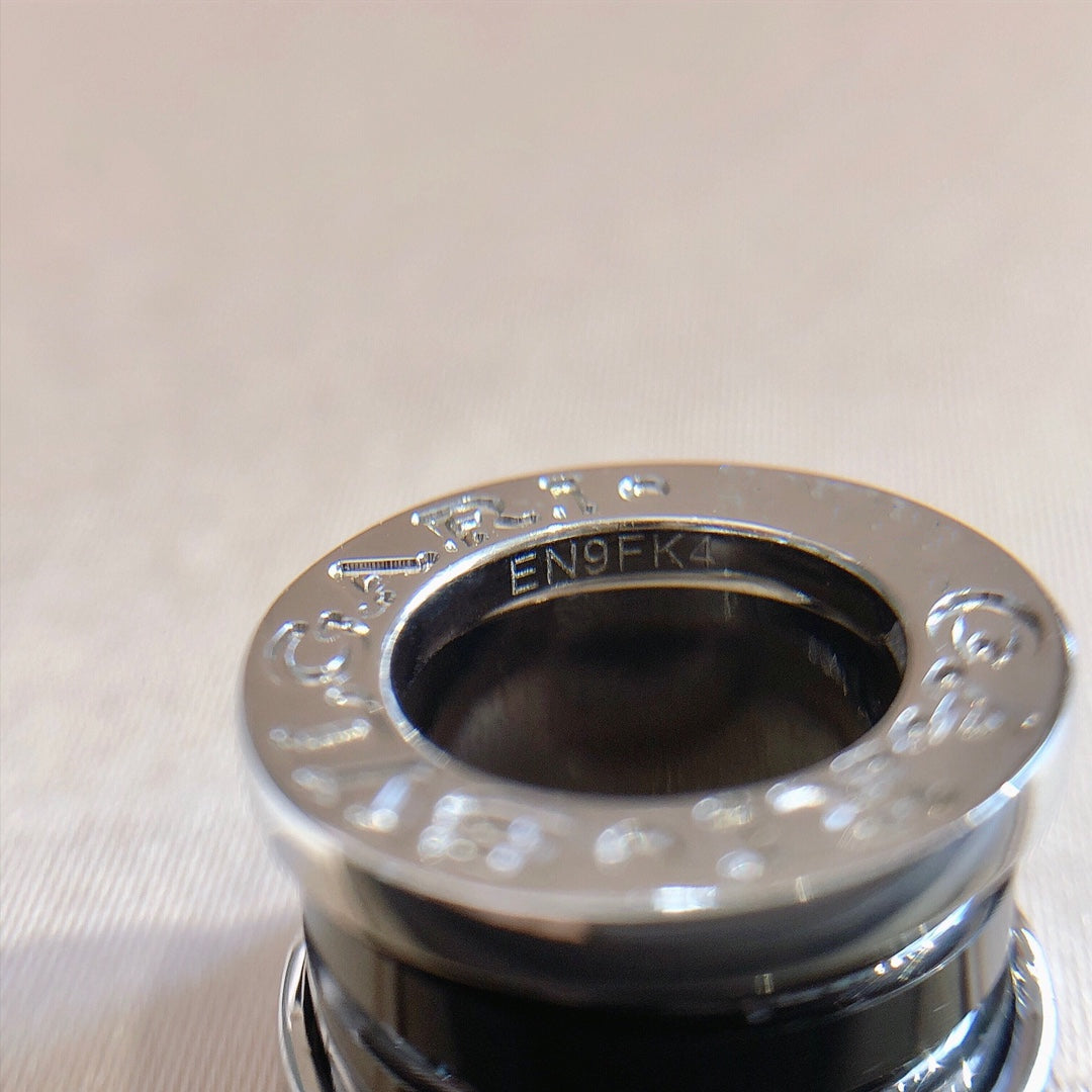 [Solara Jewelry]ZERO 1 BLACK CERAMIC SILVER NECKLACE