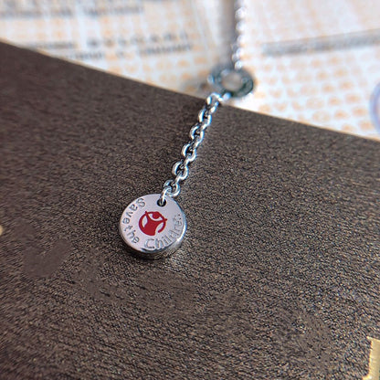 [Solara Jewelry]ZERO 1 BLACK CERAMIC SILVER NECKLACE