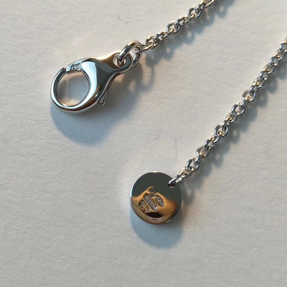 [Solara Jewelry]ZERO 1 BLACK CERAMIC SILVER NECKLACE
