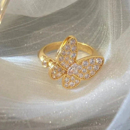 [Solara Jewelry]BUTTERFLY DIAMOND RING