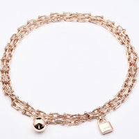 [Solara Jewelry]HARDWEAR PINK GOLD WRAP NECKLACE