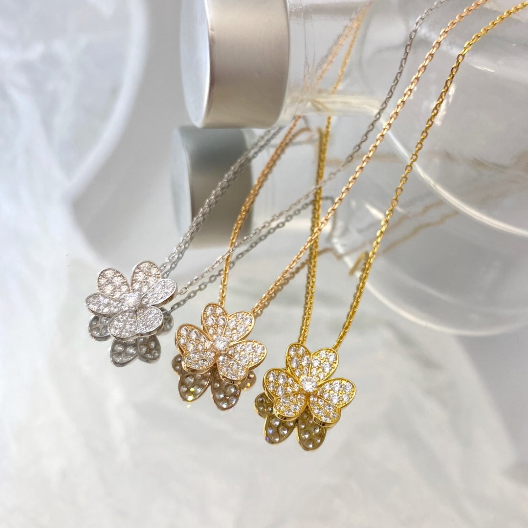 [Solara Jewelry]FLOWER DIAMOND NECKLACE