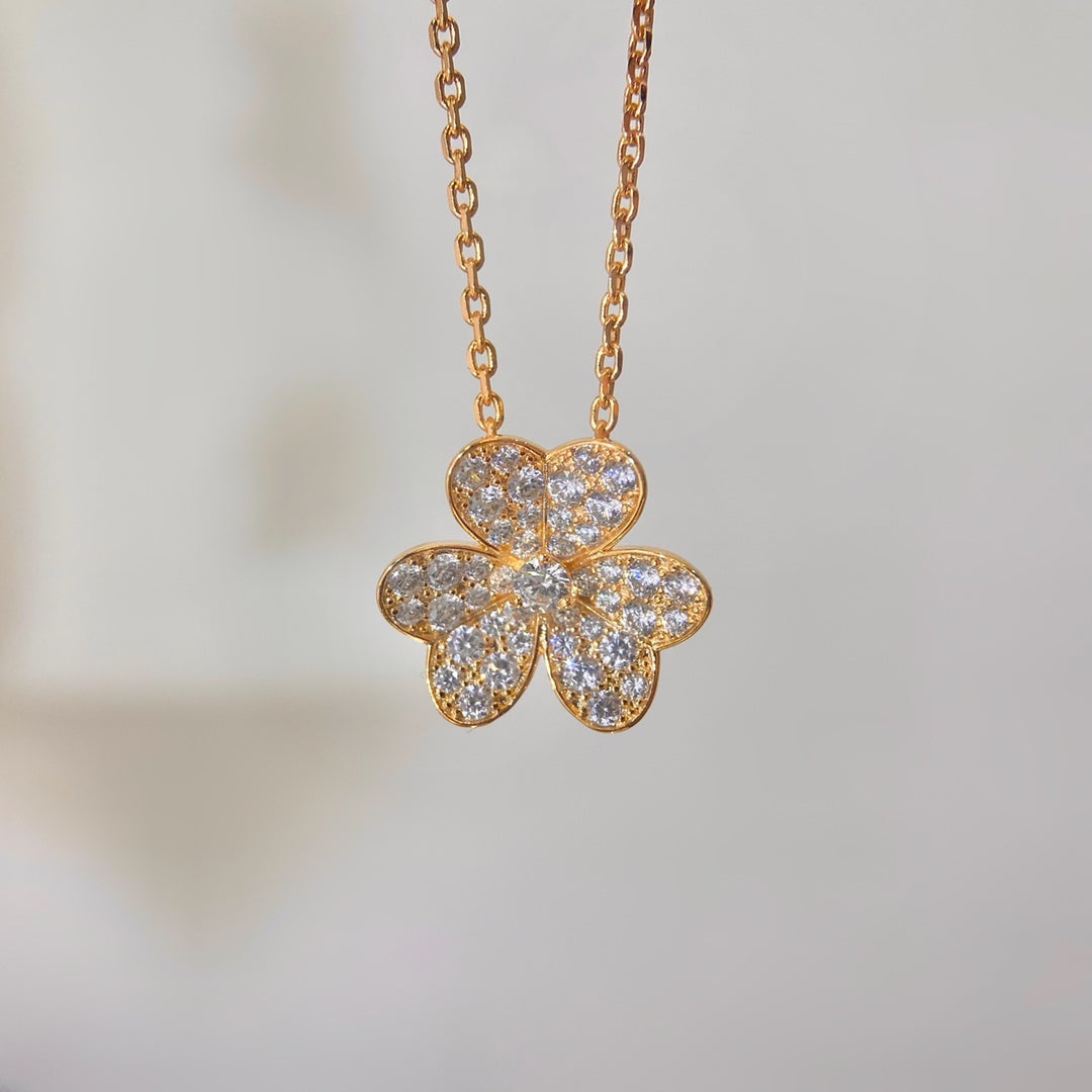 [Solara Jewelry]FLOWER DIAMOND NECKLACE