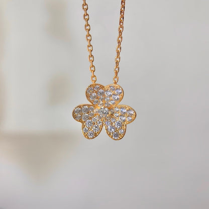 [Solara Jewelry]FLOWER DIAMOND NECKLACE