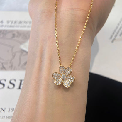 [Solara Jewelry]FLOWER DIAMOND NECKLACE