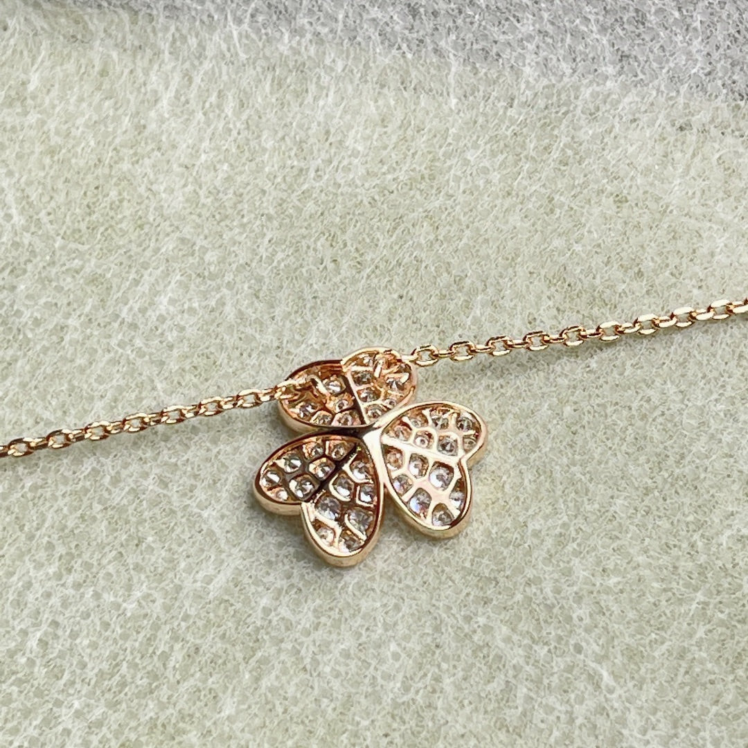 [Solara Jewelry]FLOWER DIAMOND NECKLACE