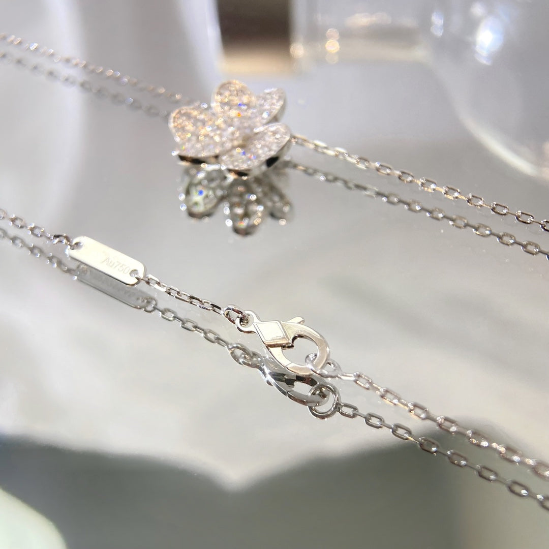 [Solara Jewelry]FLOWER DIAMOND NECKLACE