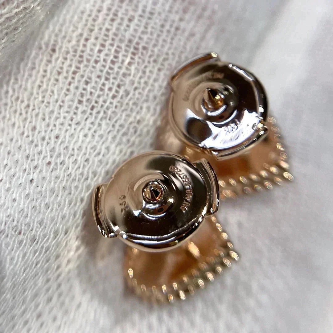 [Solara Jewelry]HEART CARNELIAN STUD EARRINGS