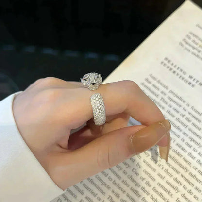 [Solara Jewelry]PANTHERE 5.5MM ALL DIAMOND RING