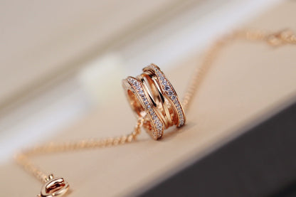 [Solara Jewelry]ZERO 1 PINK GOLD NECKLACE