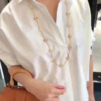 [Solara Jewelry]CLOVER 20 MOTIFS LASER DIAMOND NECKLACE