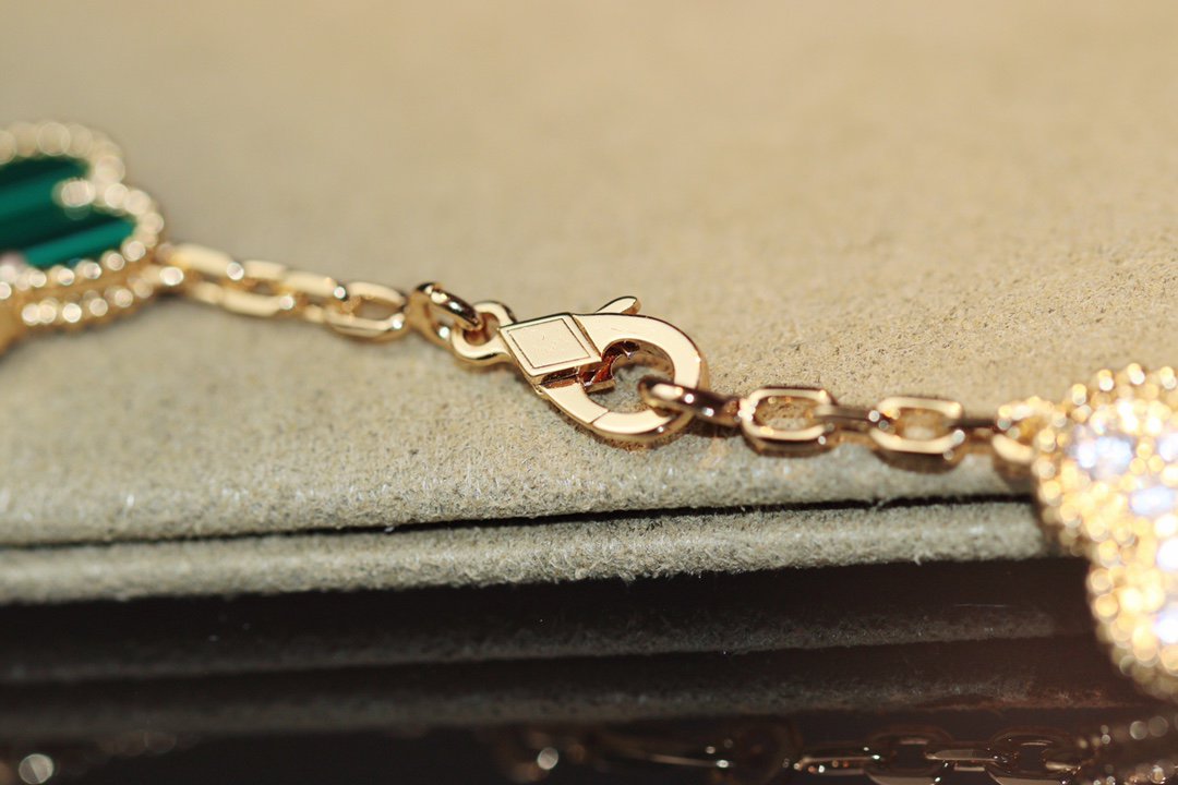 [Solara Jewelry]CLOVER 20 MOTIFS ONYX ROSE GOLD