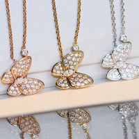 [Solara Jewelry]BUTTERFLY DIAMOND NECKLACE