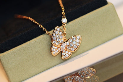 [Solara Jewelry]BUTTERFLY DIAMOND NECKLACE