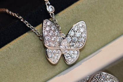 [Solara Jewelry]BUTTERFLY DIAMOND NECKLACE