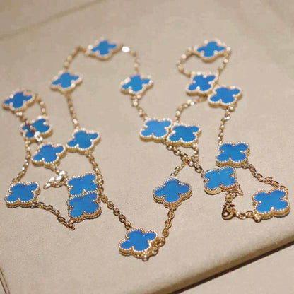[Solara Jewelry]CLOVER 20 MOTIFS TURQUOISE GOLD
