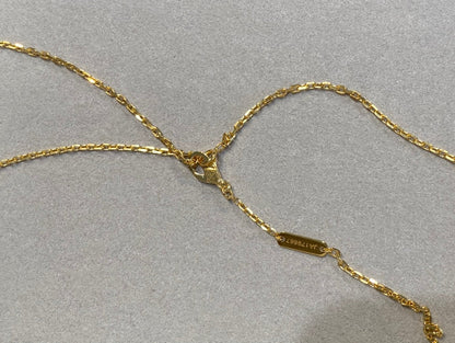 [Solara Jewelry]CLOVER 25MM NECKLACE GOLD CARNELIAN