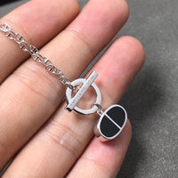 [Solara Jewelry]CHAINE VERSO BLACK CERAMIC  NECKLACE